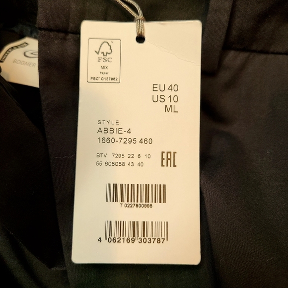 Bogner Abbie 4 Navy Trouser Pants NWT 10 - Picture 4 of 4